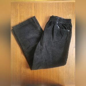 Black cord pants